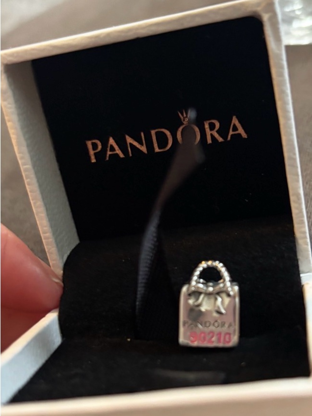 RARE - New Pandora Silver Purse Charm 90210